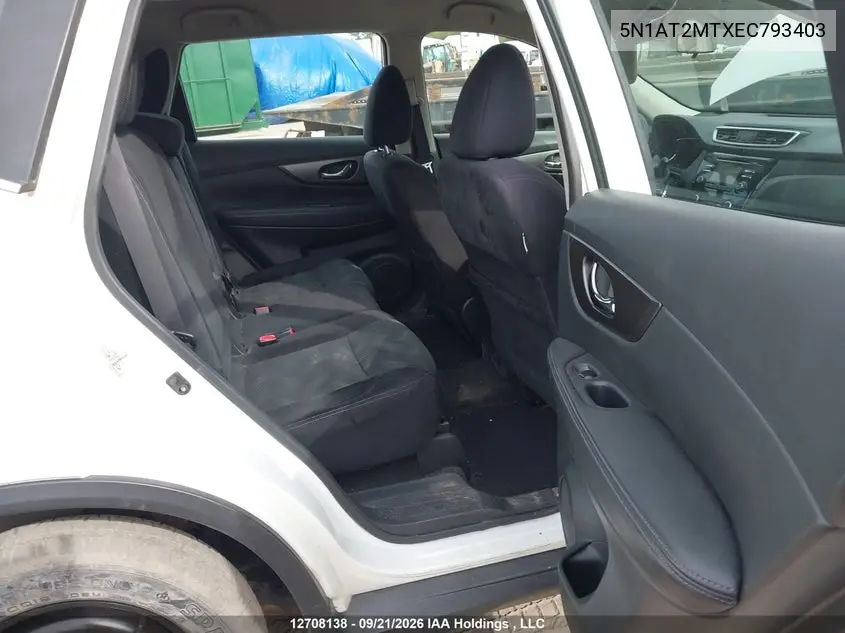 2014 NISSAN ROGUE VIN 5N1AT2MTXEC793403 — фото 8