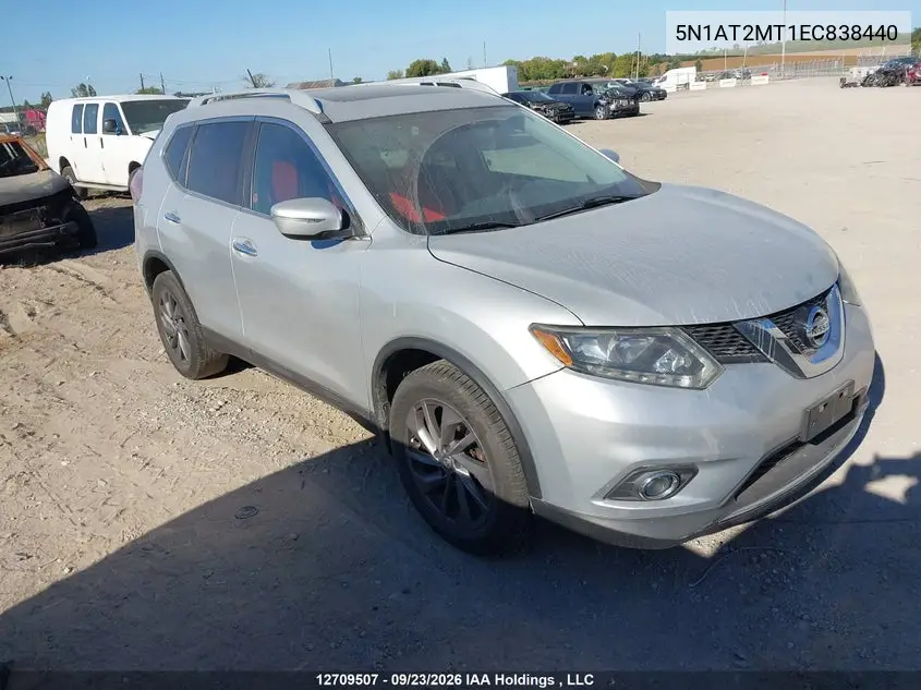 NISSAN ROGUE 2014, VIN 5N1AT2MT1EC838440