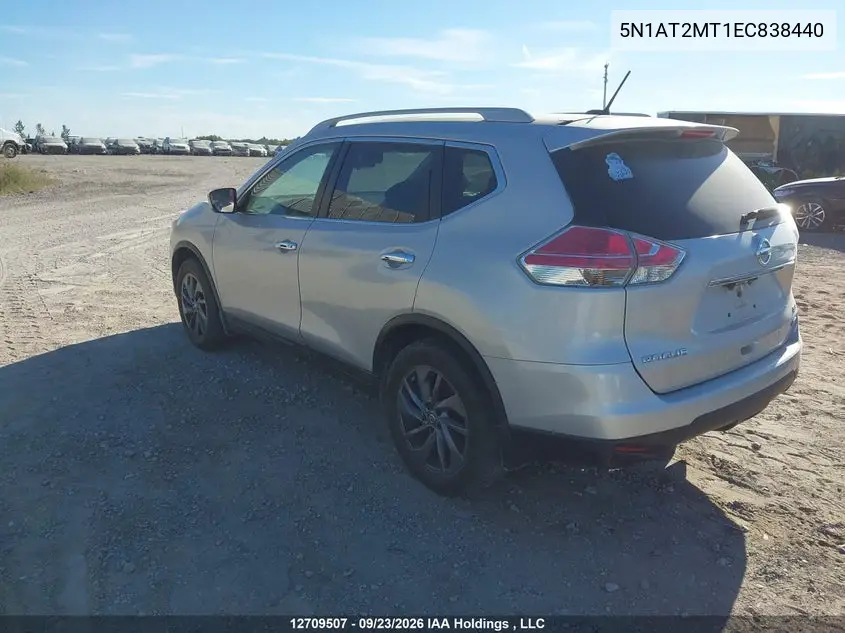 2014 NISSAN ROGUE VIN 5N1AT2MT1EC838440 — фото 3