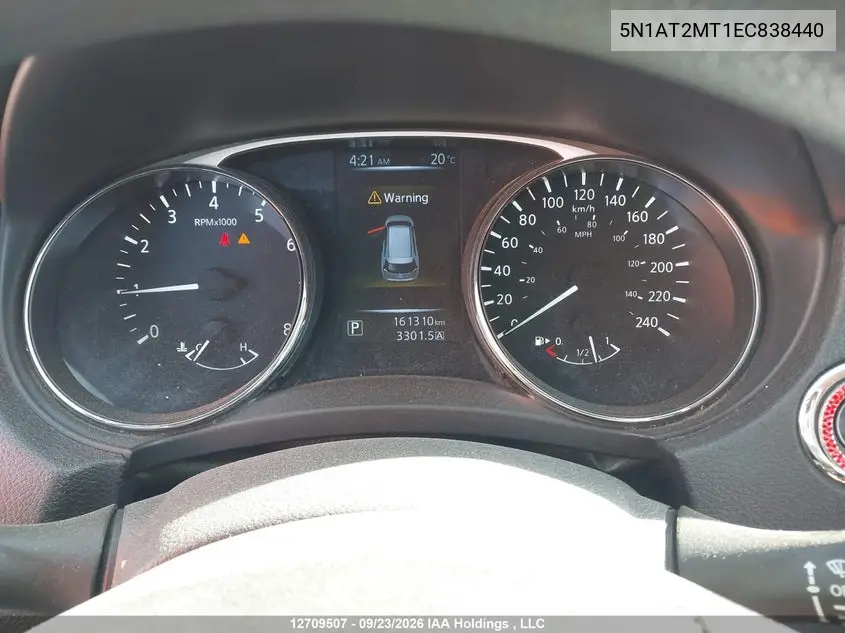 2014 NISSAN ROGUE VIN 5N1AT2MT1EC838440 — фото 7