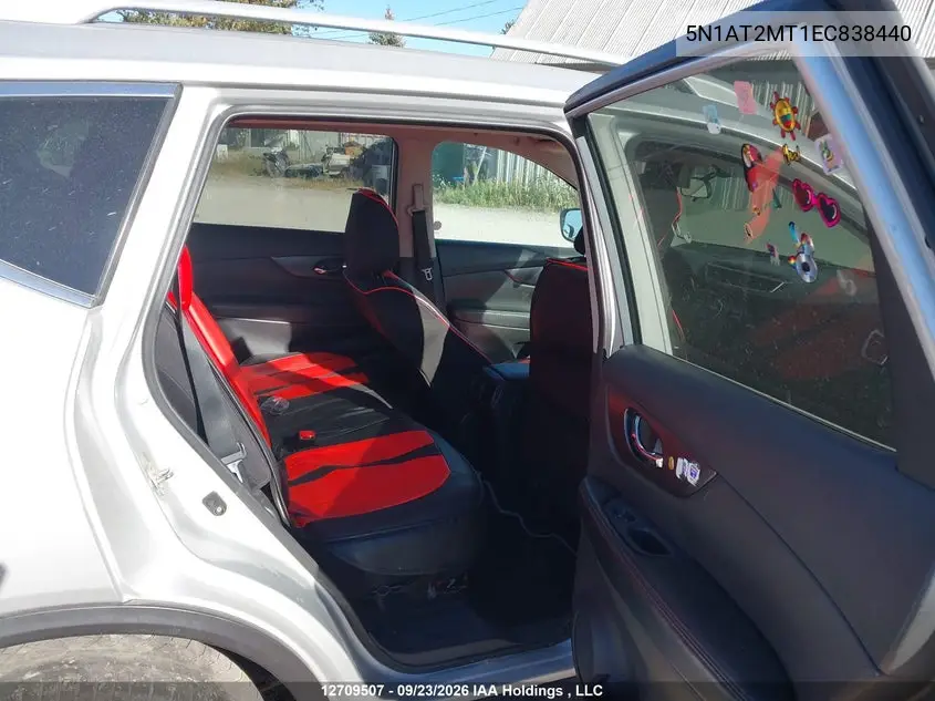 2014 NISSAN ROGUE VIN 5N1AT2MT1EC838440 — фото 8