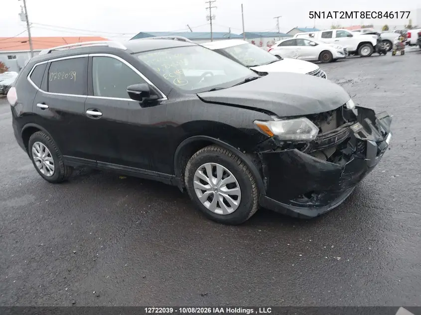 NISSAN ROGUE 2014, VIN 5N1AT2MT8EC846177