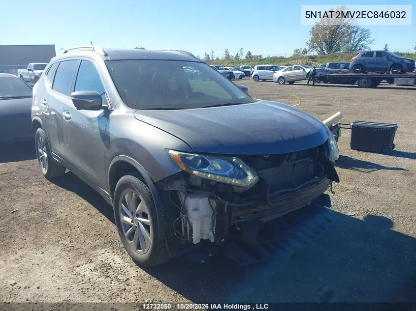 NISSAN ROGUE 2014, VIN 5N1AT2MV2EC846032