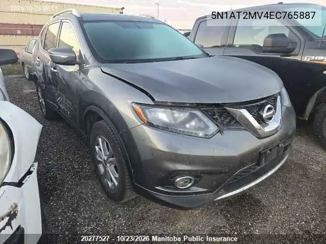 NISSAN ROGUE 2014, VIN 5N1AT2MV4EC765887
