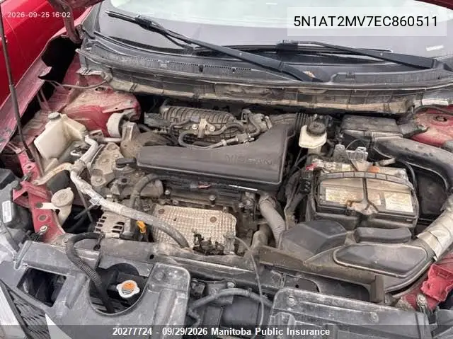 2014 NISSAN ROGUE VIN 5N1AT2MV7EC860511 — фото 10