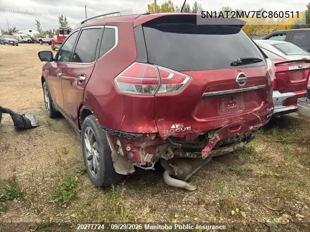2014 NISSAN ROGUE VIN 5N1AT2MV7EC860511 — фото 3