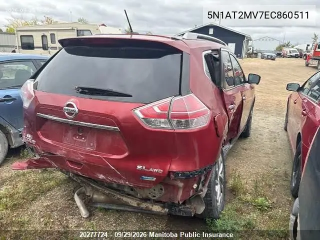 2014 NISSAN ROGUE VIN 5N1AT2MV7EC860511 — фото 4