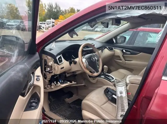 2014 NISSAN ROGUE VIN 5N1AT2MV7EC860511 — фото 5
