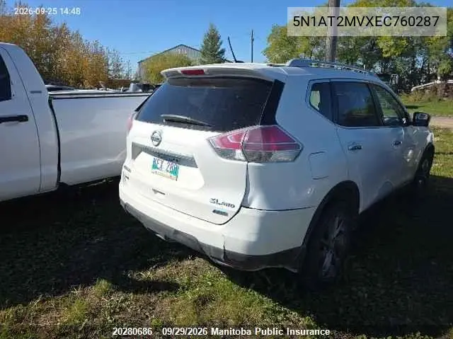 2014 NISSAN ROGUE VIN 5N1AT2MVXEC760287 — фото 4