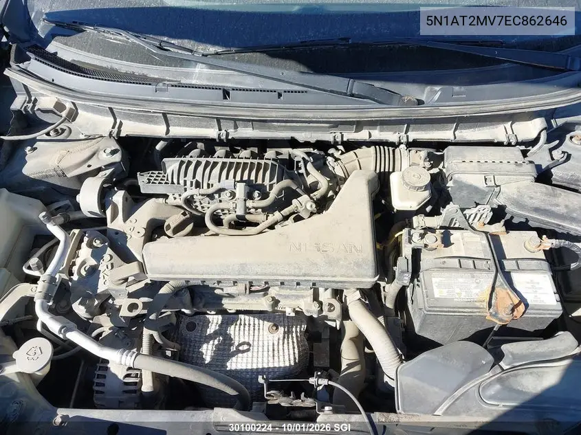 2014 NISSAN ROGUE VIN 5N1AT2MV7EC862646 — фото 10