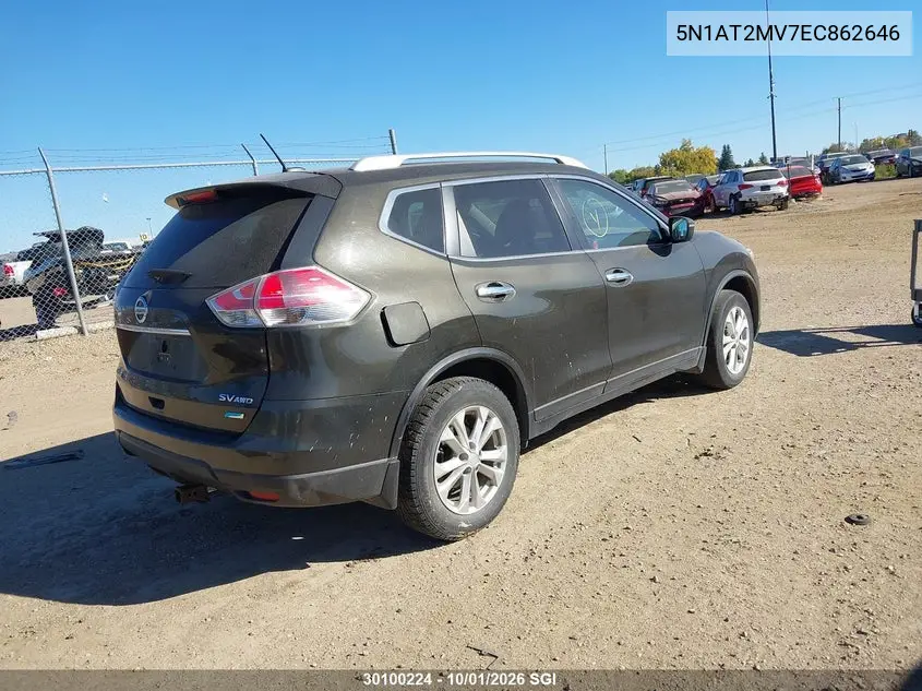 2014 NISSAN ROGUE VIN 5N1AT2MV7EC862646 — фото 4
