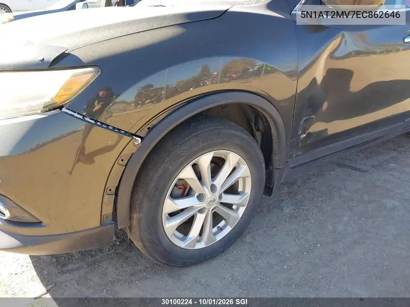 2014 NISSAN ROGUE VIN 5N1AT2MV7EC862646 — фото 6