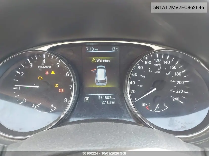 2014 NISSAN ROGUE VIN 5N1AT2MV7EC862646 — фото 7