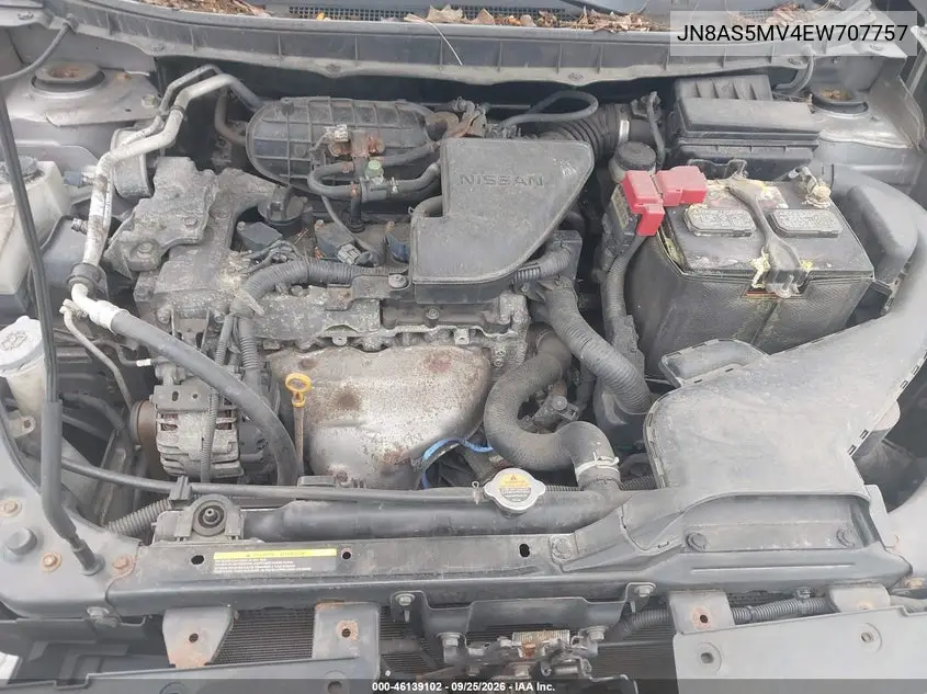 2014 NISSAN ROGUE VIN JN8AS5MV4EW707757 — фото 10