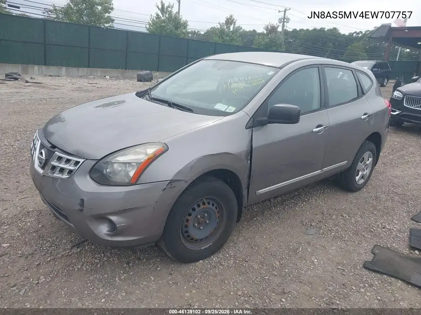 2014 NISSAN ROGUE VIN JN8AS5MV4EW707757 — фото 2