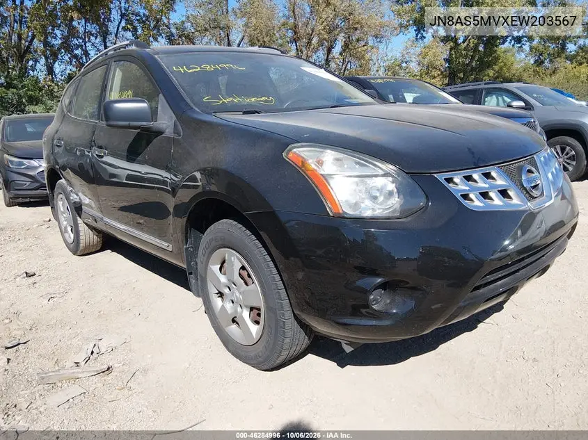 NISSAN ROGUE 2014, VIN JN8AS5MVXEW203567