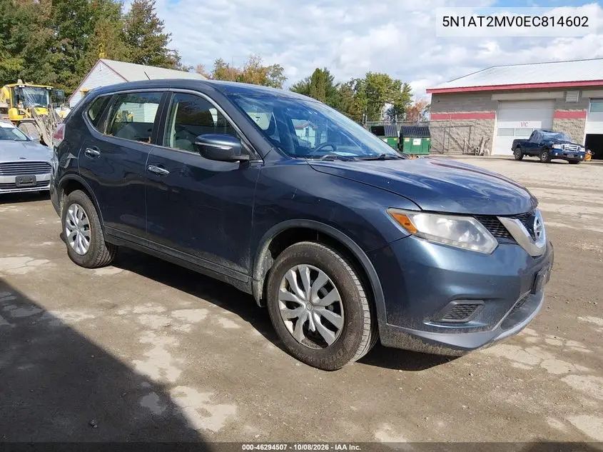 NISSAN ROGUE 2014, VIN 5N1AT2MV0EC814602