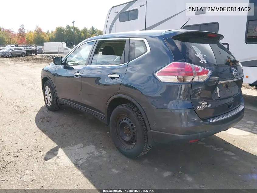 2014 NISSAN ROGUE VIN 5N1AT2MV0EC814602 — фото 3