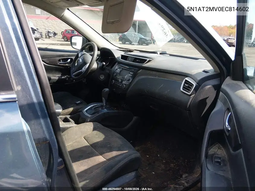 2014 NISSAN ROGUE VIN 5N1AT2MV0EC814602 — фото 5