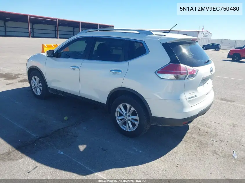 2014 NISSAN ROGUE VIN 5N1AT2MV9EC750480 — фото 3