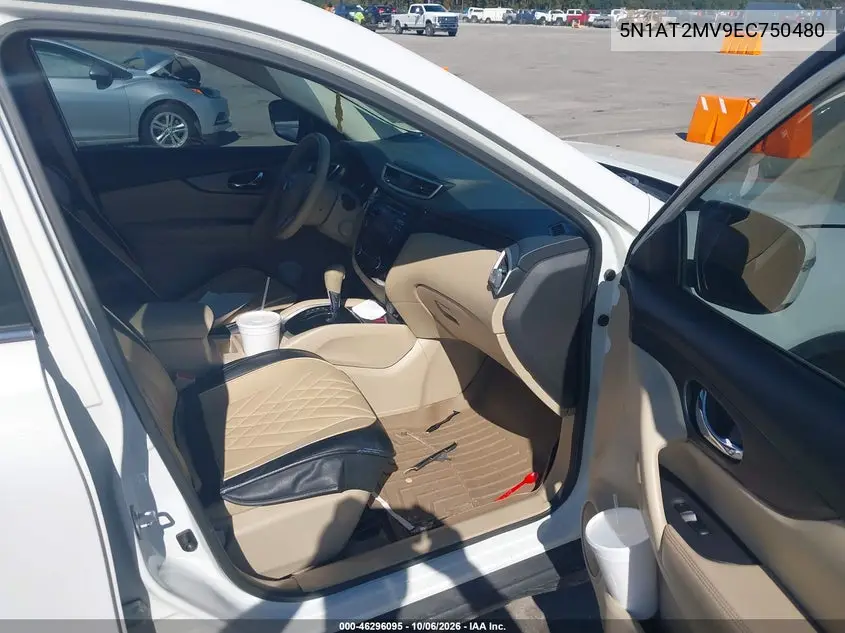2014 NISSAN ROGUE VIN 5N1AT2MV9EC750480 — фото 5