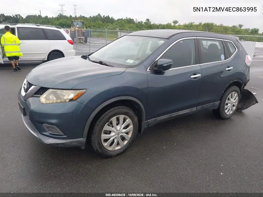 2014 NISSAN ROGUE VIN 5N1AT2MV4EC863995 — фото 2