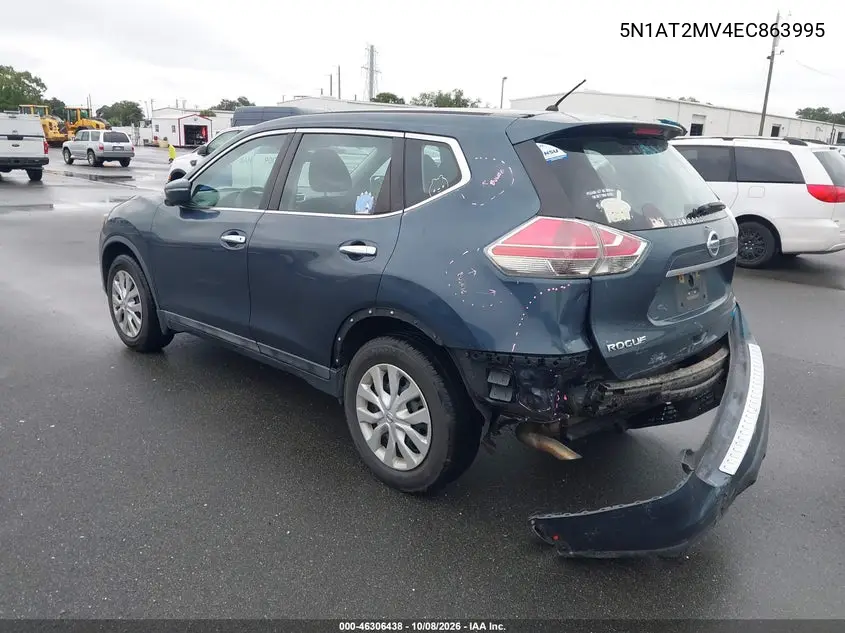 2014 NISSAN ROGUE VIN 5N1AT2MV4EC863995 — фото 3