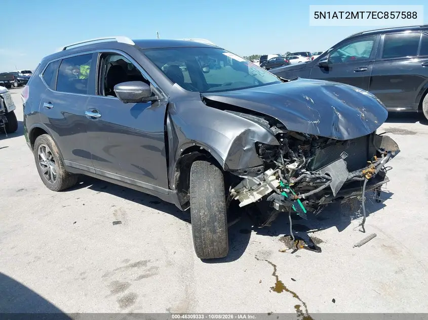 NISSAN ROGUE 2014, VIN 5N1AT2MT7EC857588