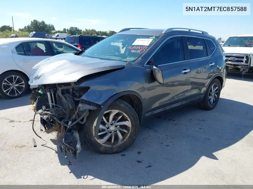 2014 NISSAN ROGUE VIN 5N1AT2MT7EC857588 — фото 2