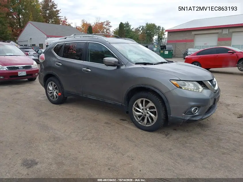 NISSAN ROGUE 2014, VIN 5N1AT2MV1EC863193
