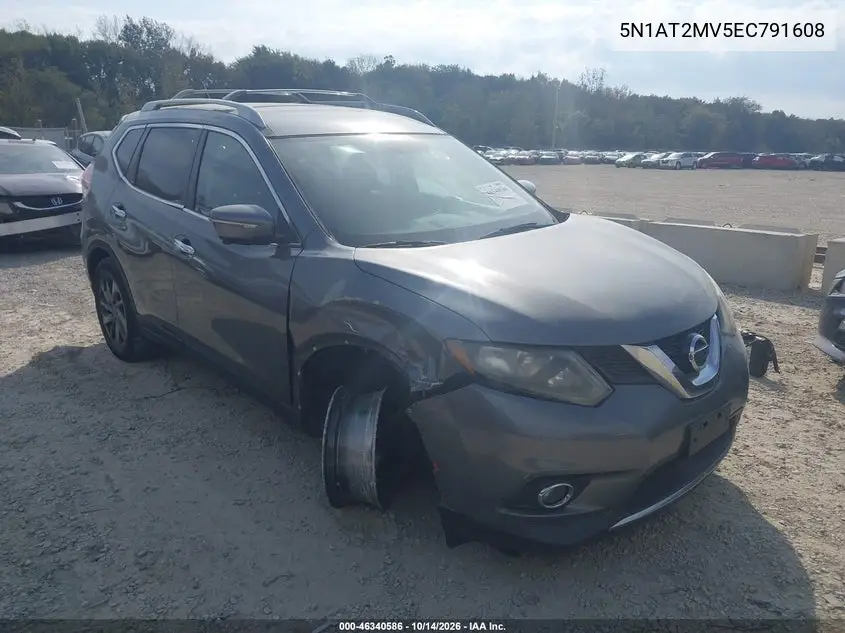 NISSAN ROGUE 2014, VIN 5N1AT2MV5EC791608