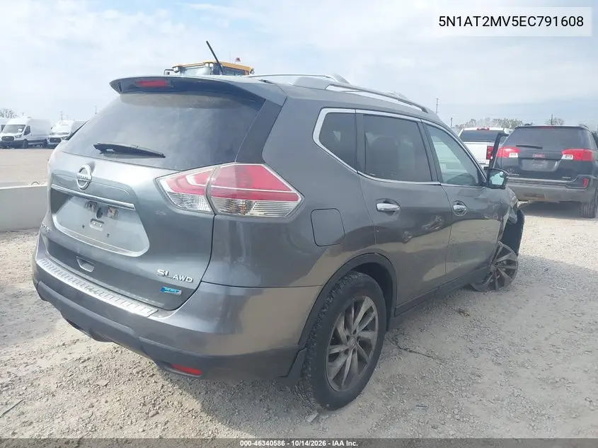 2014 NISSAN ROGUE VIN 5N1AT2MV5EC791608 — фото 4