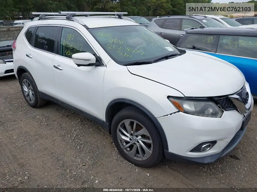 NISSAN ROGUE 2014, VIN 5N1AT2MV6EC762103