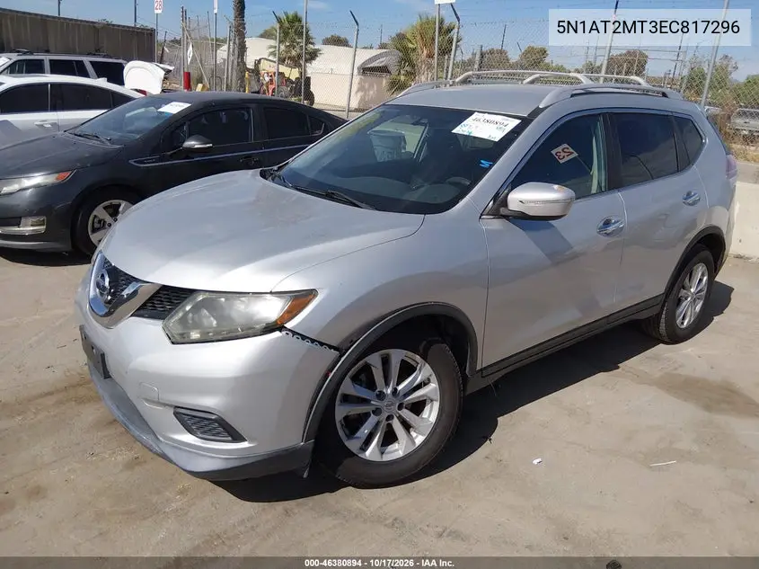 2014 NISSAN ROGUE VIN 5N1AT2MT3EC817296 — фото 2