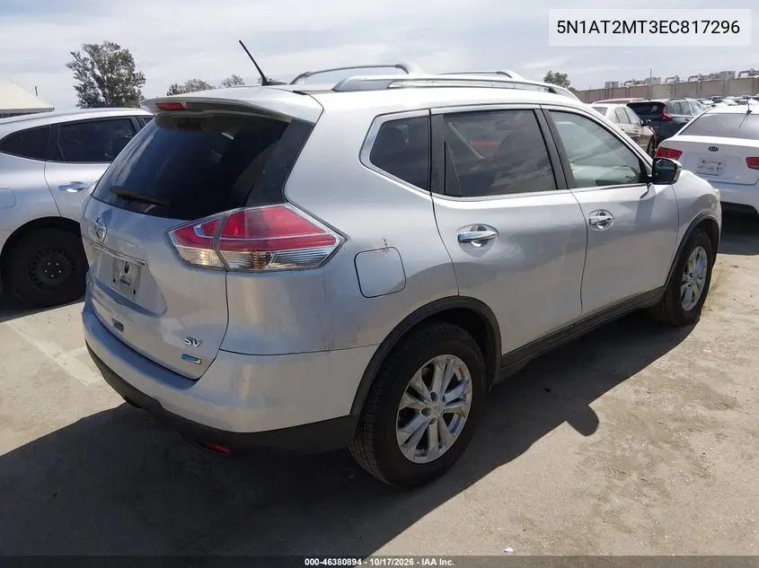 2014 NISSAN ROGUE VIN 5N1AT2MT3EC817296 — фото 4