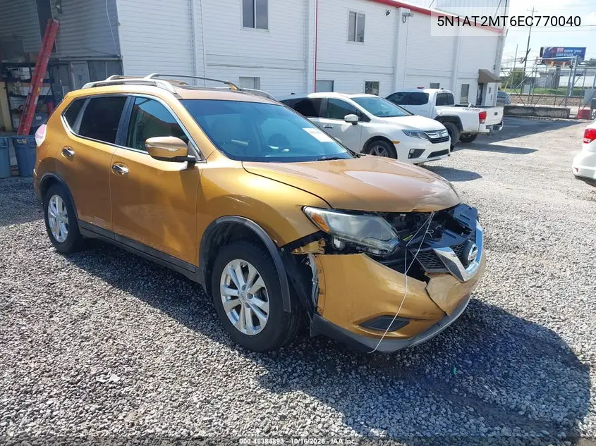 NISSAN ROGUE 2014, VIN 5N1AT2MT6EC770040