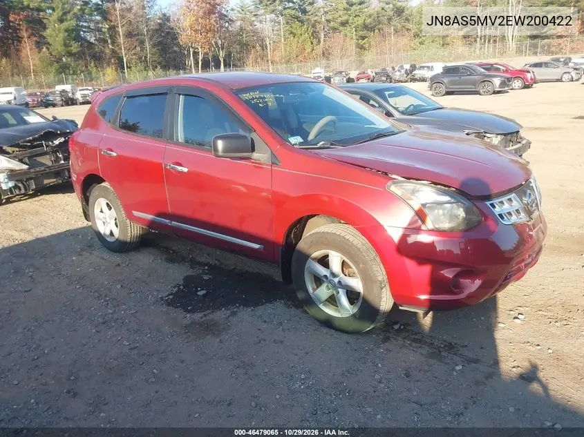 NISSAN ROGUE 2014, VIN JN8AS5MV2EW200422
