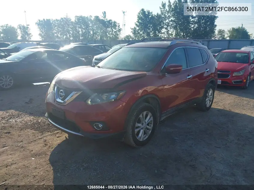 2015 NISSAN ROGUE VIN 5N1AT2MT2FC866300 — фото 2