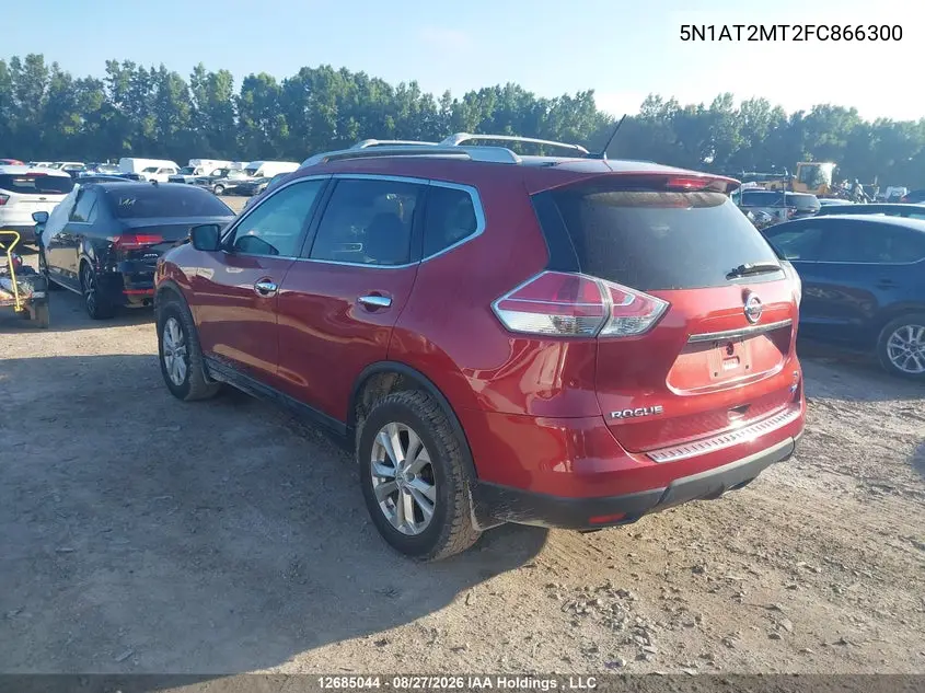 2015 NISSAN ROGUE VIN 5N1AT2MT2FC866300 — фото 3