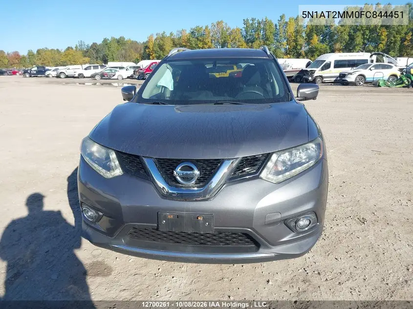 2015 NISSAN ROGUE VIN 5N1AT2MM0FC844451 — фото 12