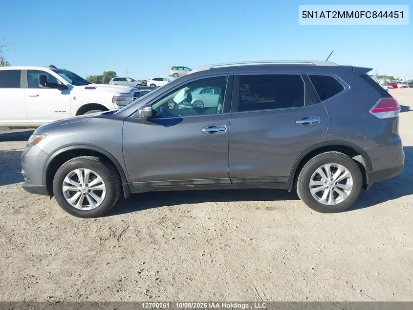 2015 NISSAN ROGUE VIN 5N1AT2MM0FC844451 — фото 14