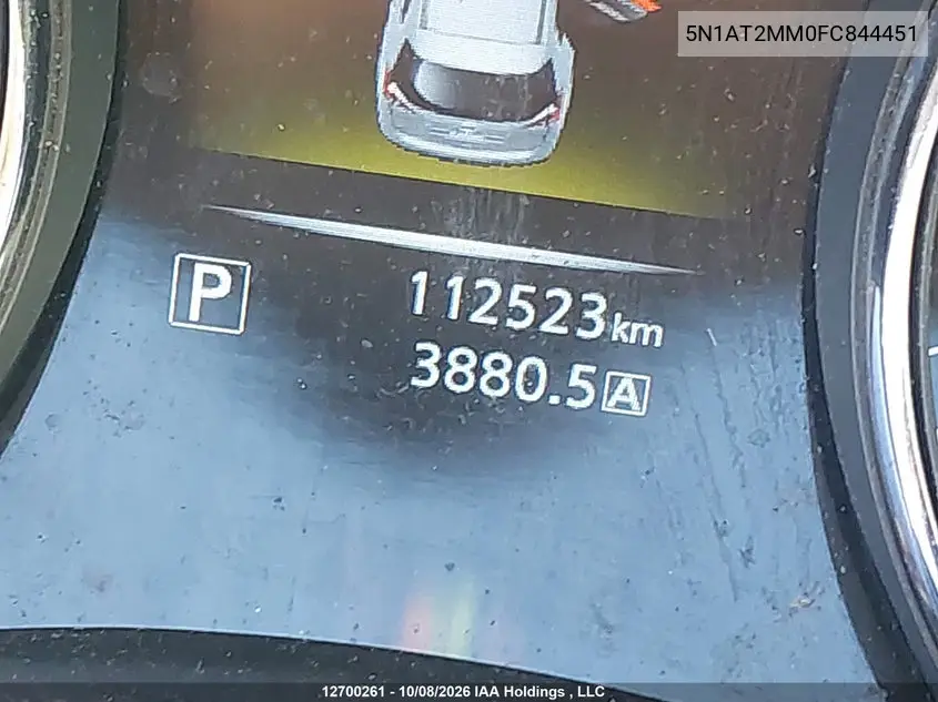 2015 NISSAN ROGUE VIN 5N1AT2MM0FC844451 — фото 15