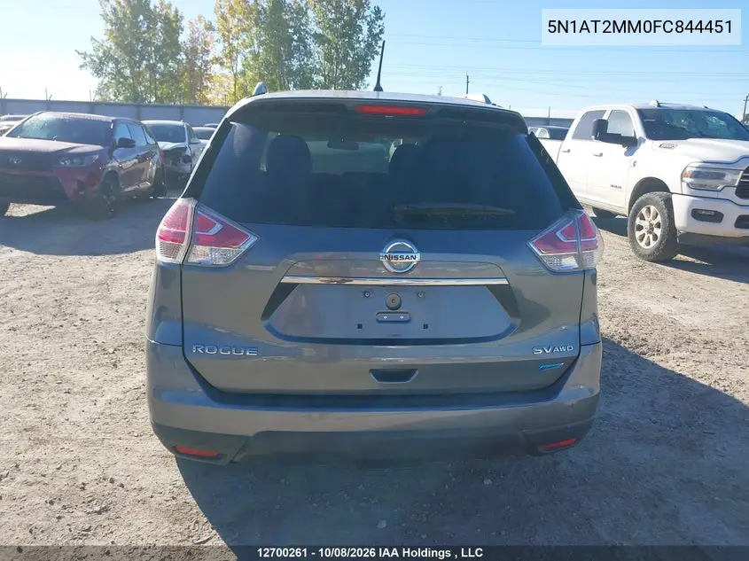 2015 NISSAN ROGUE VIN 5N1AT2MM0FC844451 — фото 16