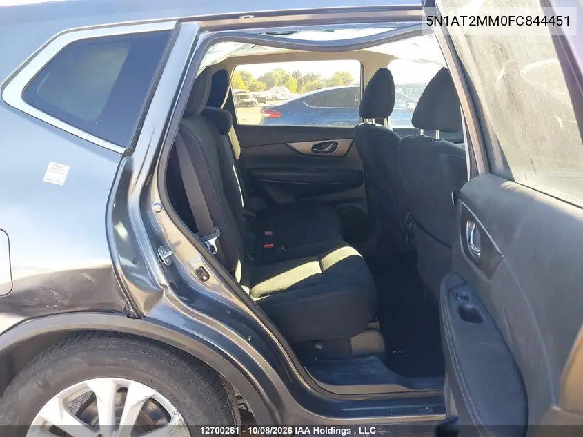 2015 NISSAN ROGUE VIN 5N1AT2MM0FC844451 — фото 8