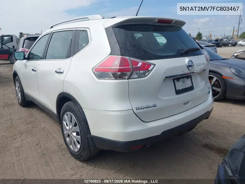 2015 NISSAN ROGUE VIN 5N1AT2MV7FC803467 — фото 3