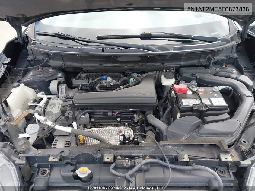 2015 NISSAN ROGUE VIN 5N1AT2MT5FC873838 — фото 10