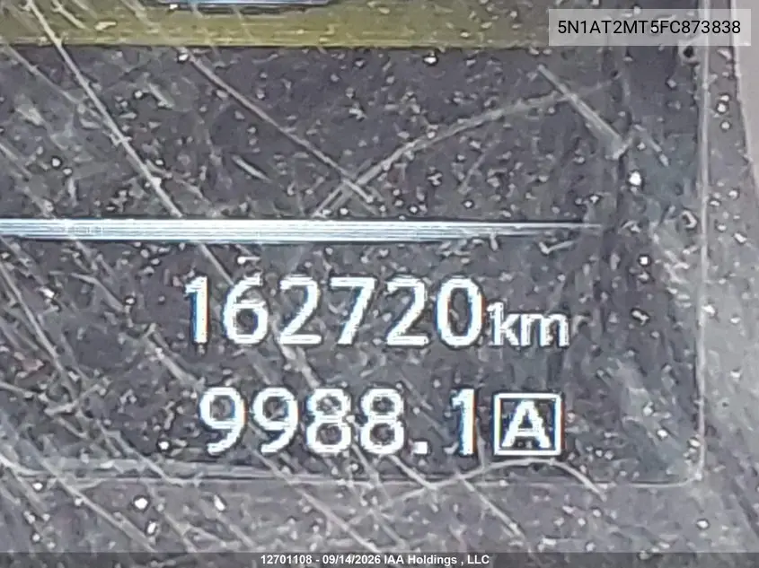 2015 NISSAN ROGUE VIN 5N1AT2MT5FC873838 — фото 16