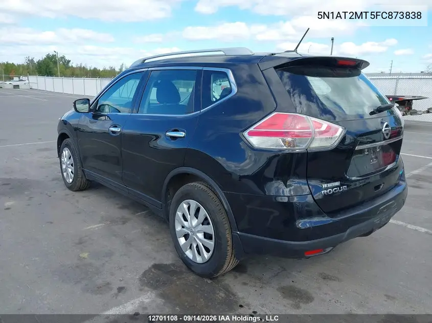 2015 NISSAN ROGUE VIN 5N1AT2MT5FC873838 — фото 3