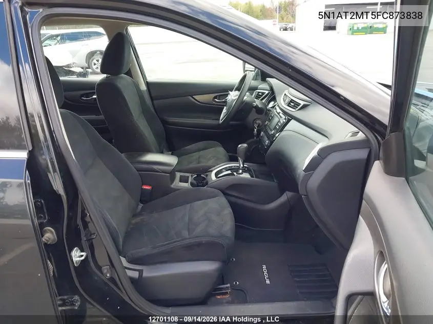 2015 NISSAN ROGUE VIN 5N1AT2MT5FC873838 — фото 5