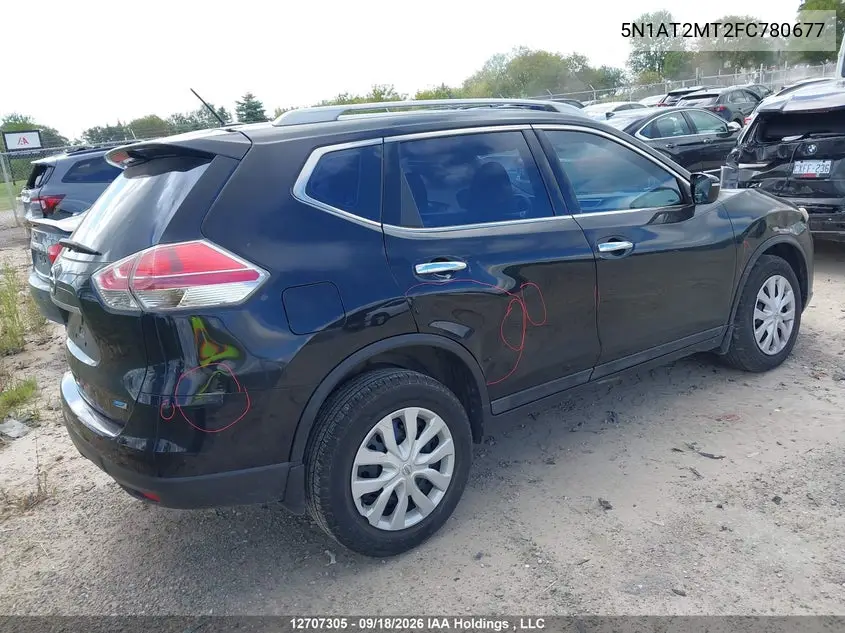 2015 NISSAN ROGUE VIN 5N1AT2MT2FC780677 — фото 4